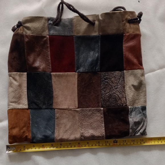 Vintage Patchwork Leather Tote Bag - Picture 1 of 5
